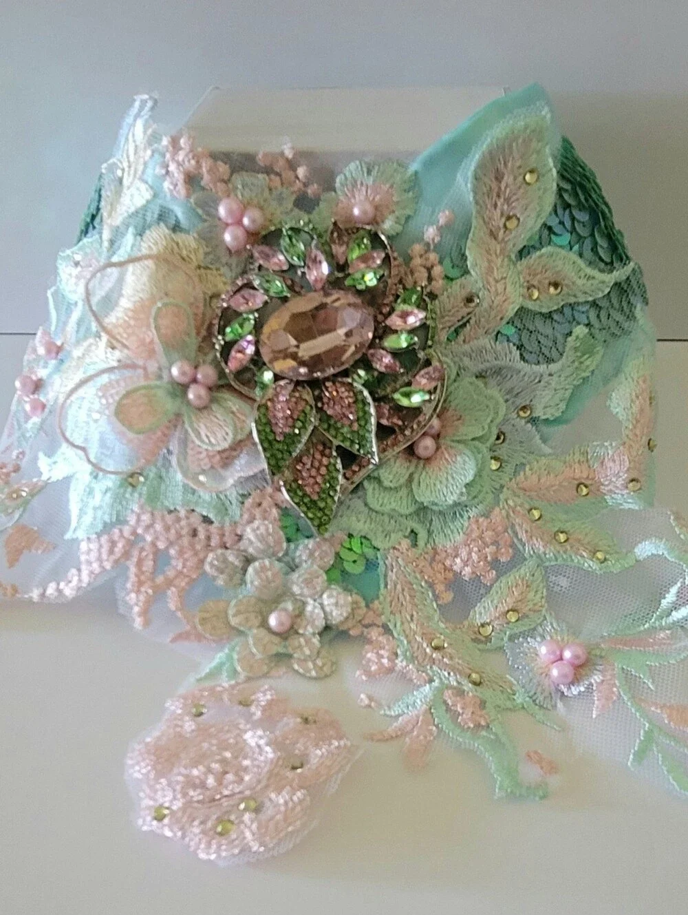 Embellished Crystal Dog Statement Collar